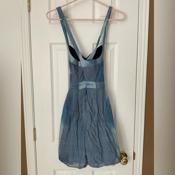 Urban Outfitters Staring at Stars Hazy Blue Pin Up Dress - Picture 5 of 16